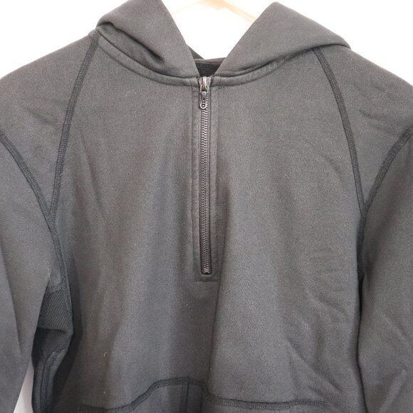 Wings + Horns 1/2 Zip Slim Fit Pullover Hoodie Black Men's Size Small Sweatshirt - Picture 2 of 8
